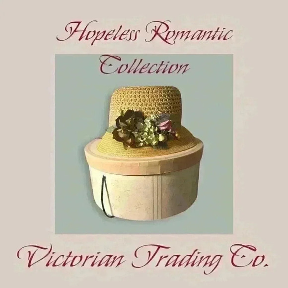 1920's Dry Mum Cloche Flapper Straw Hat With Floral Accents & Hat Box Vintage Fa - Picture 2 of 5